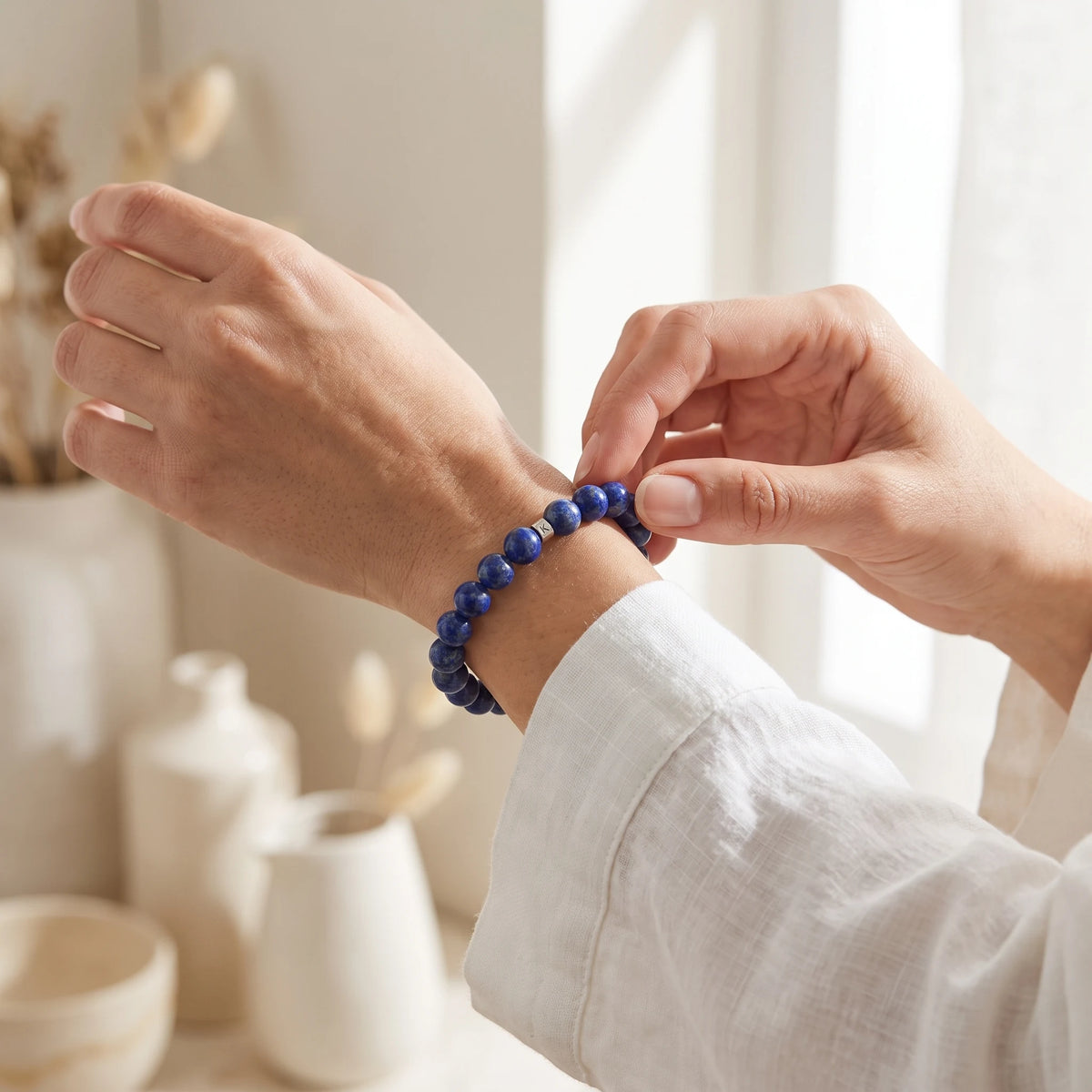 Bracelet en Lapis Lazuli Energie - image 4