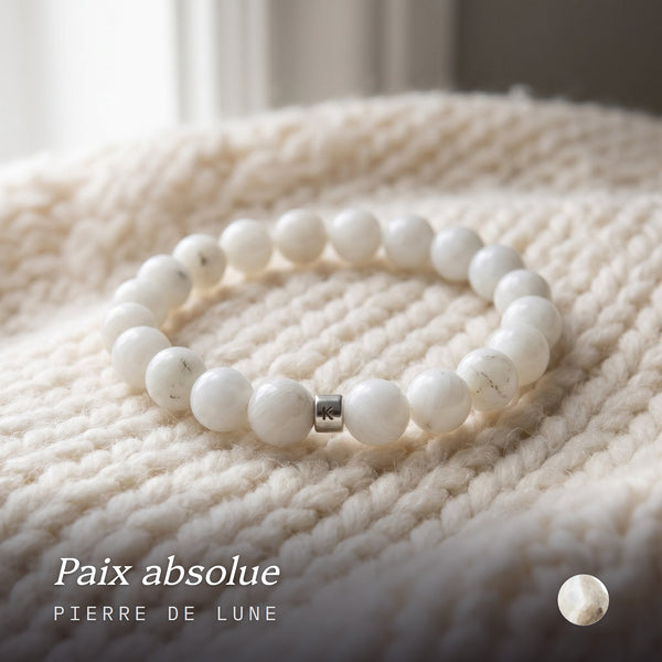 Bracelet en Pierre de Lune "Energie"
