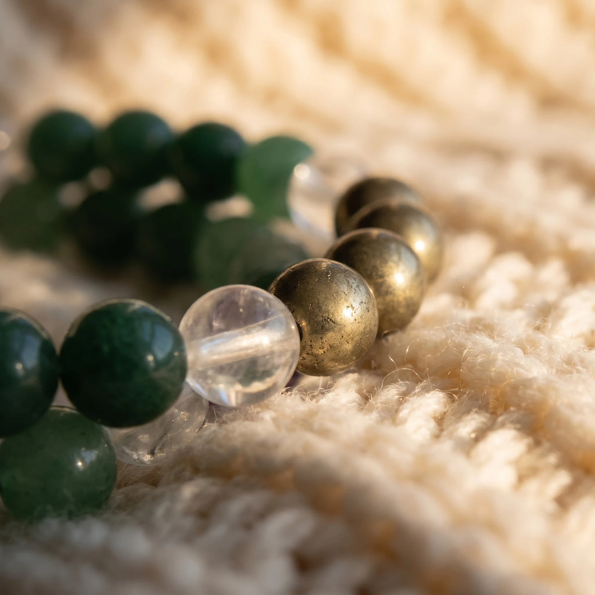 Triple Bracelets Energie Abondance - macro dore - image 5