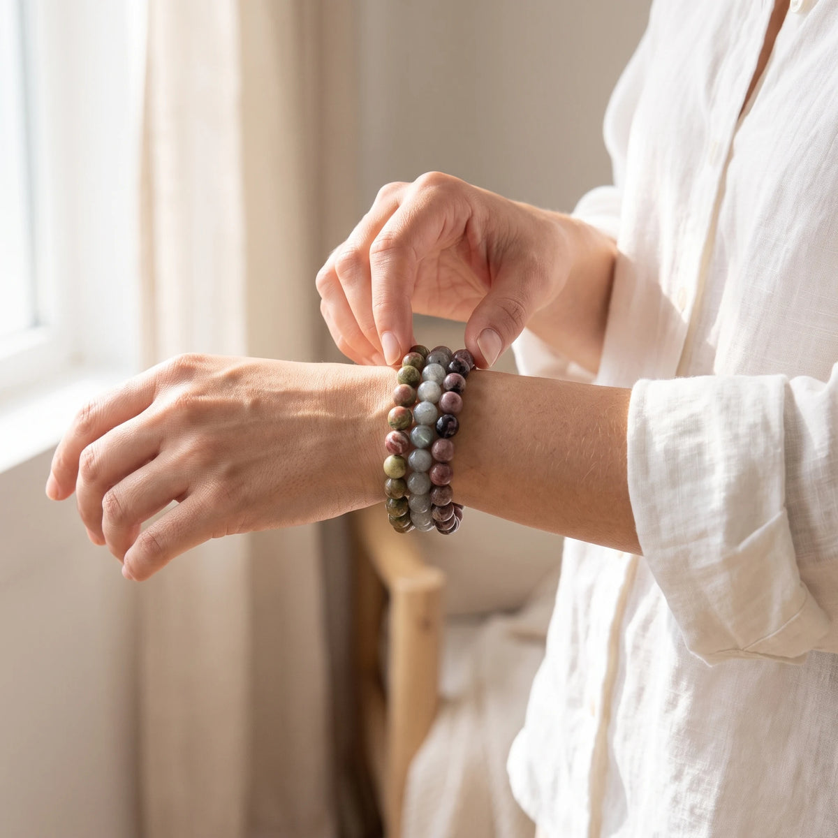 Triple Bracelets Energie Guerison du Coeur - image 4