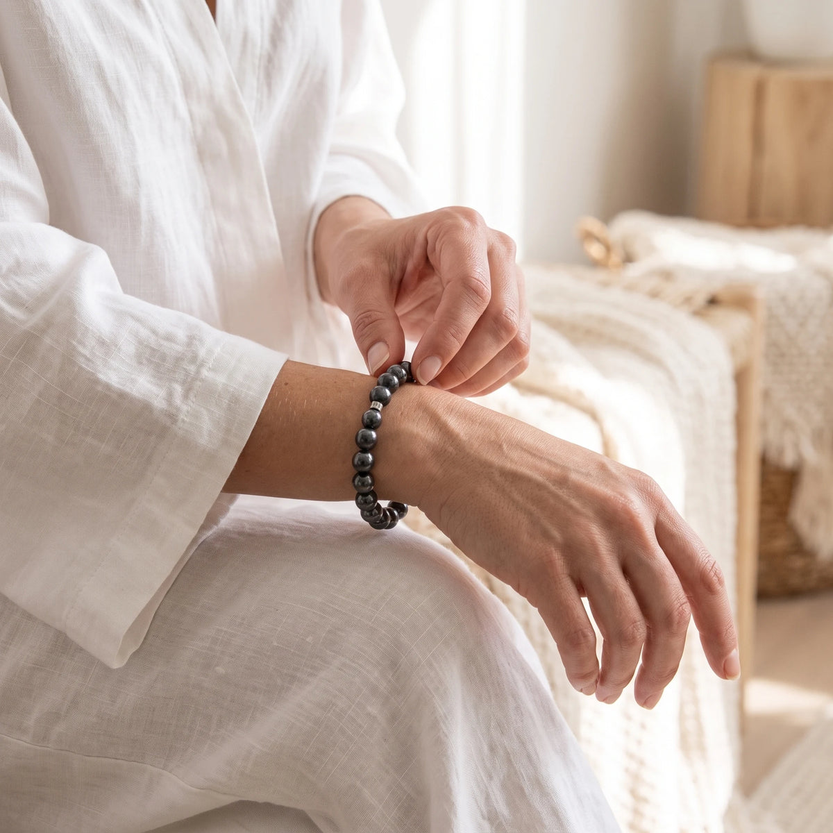 Bracelet en Hematite Energie - image 4