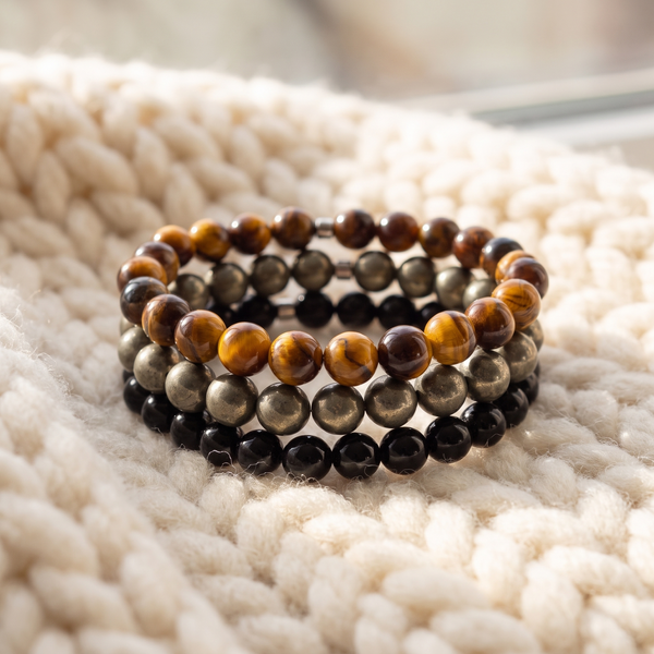 Triple Bracelets Énergie "Confiance"