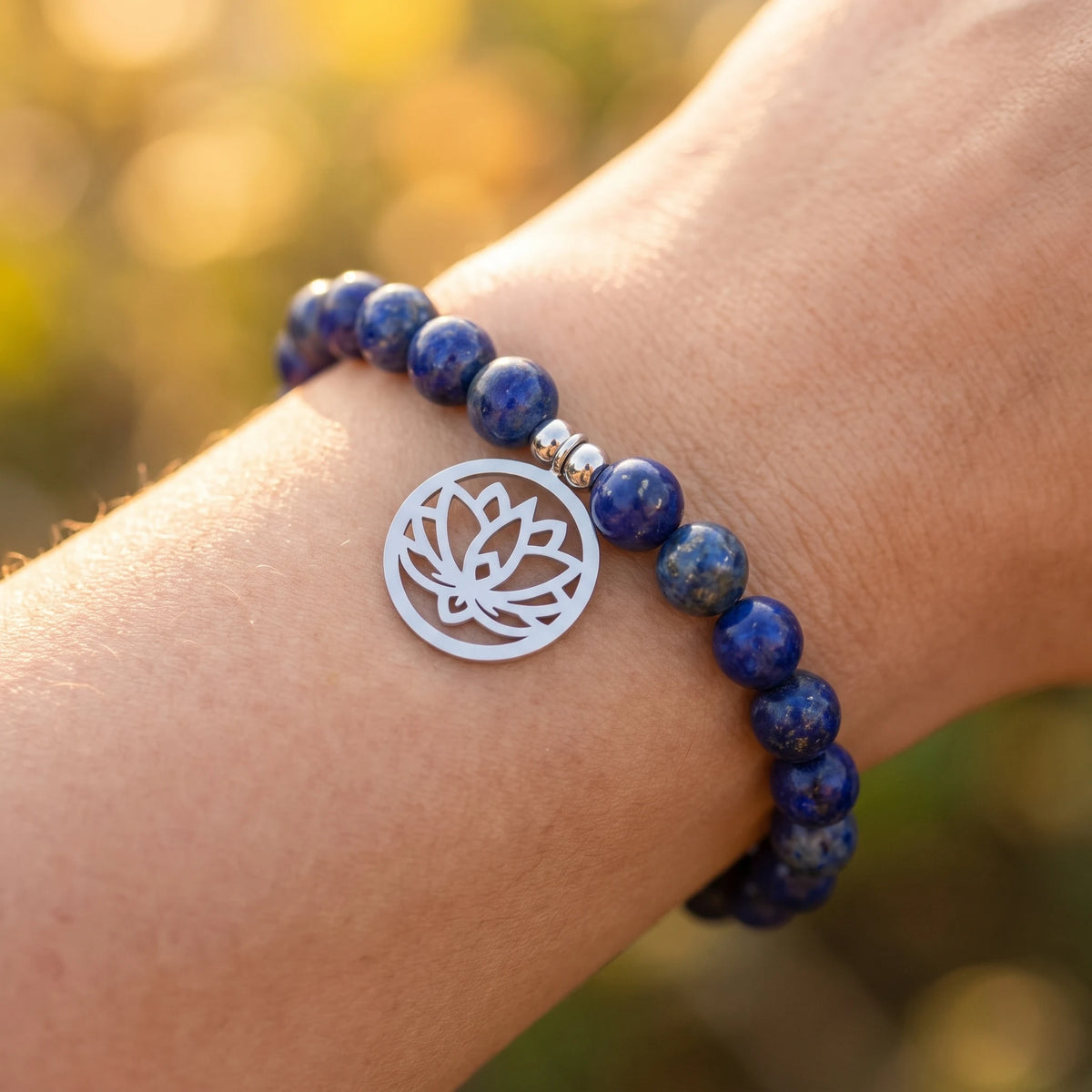 Bracelet Expression et Confiance en Lapis Lazuli - image 3