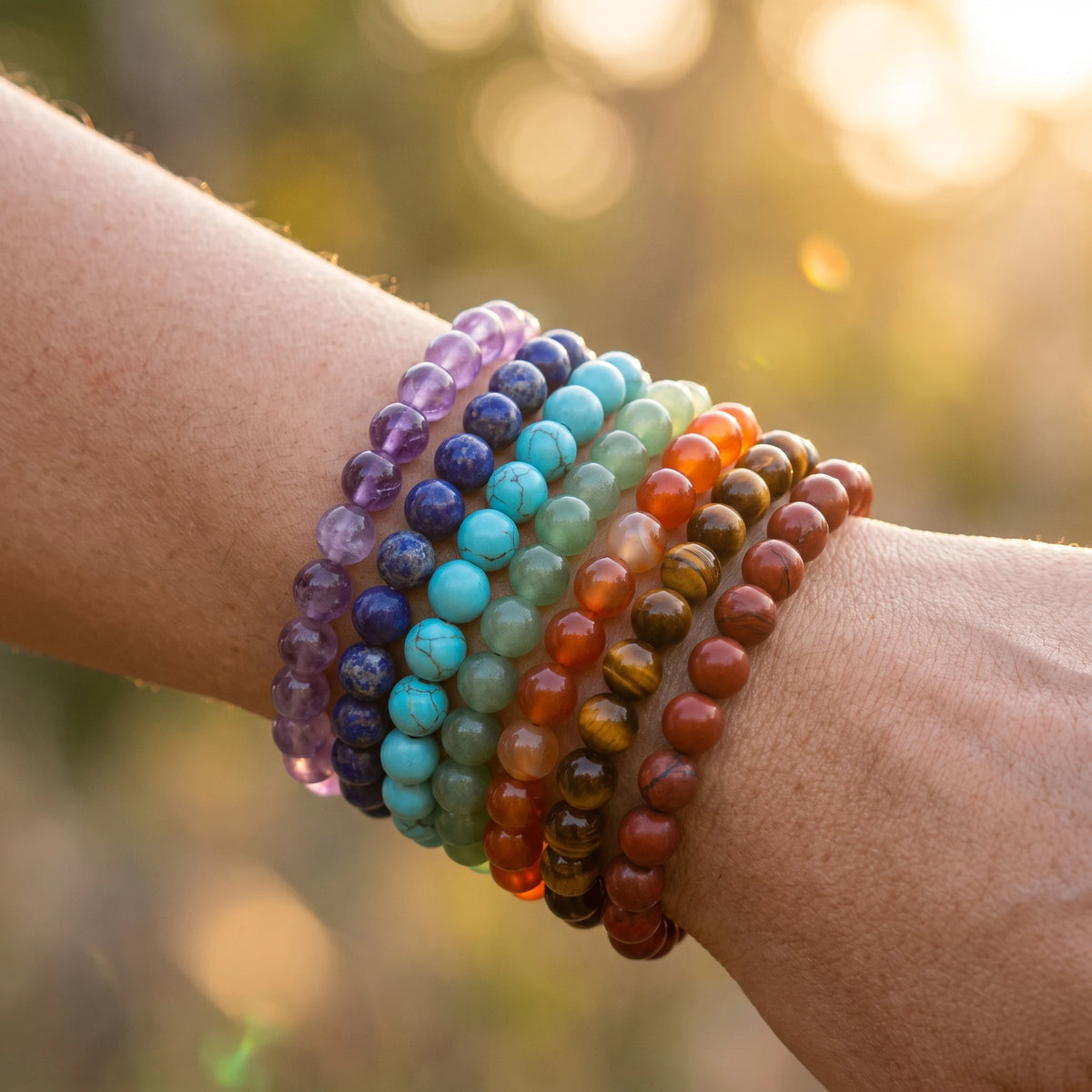 Lot de 7 Bracelets Energie des 7 Chakras - image 3