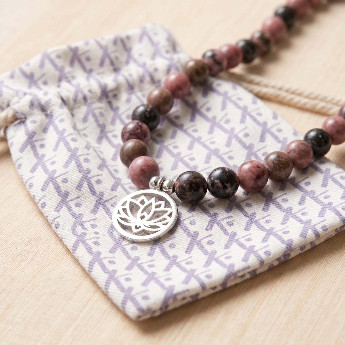 Mala "Maîtrise des Emotions" de 108 perles en Rhodonite - image 2