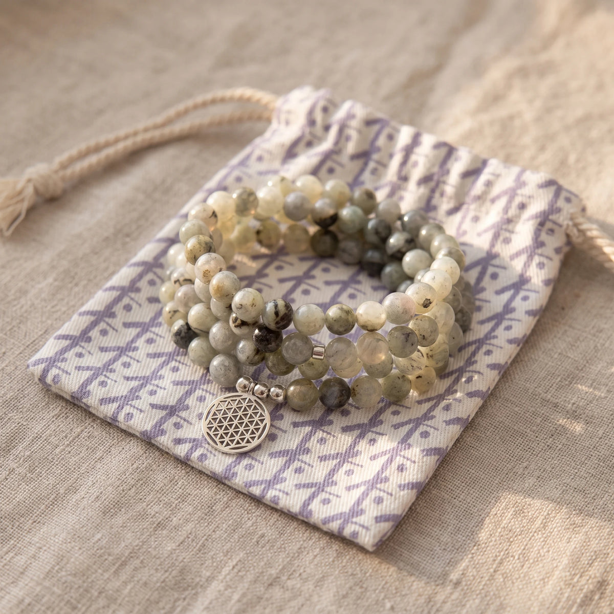 Mala "Miroir Émotionnel" en Labradorite - image 2