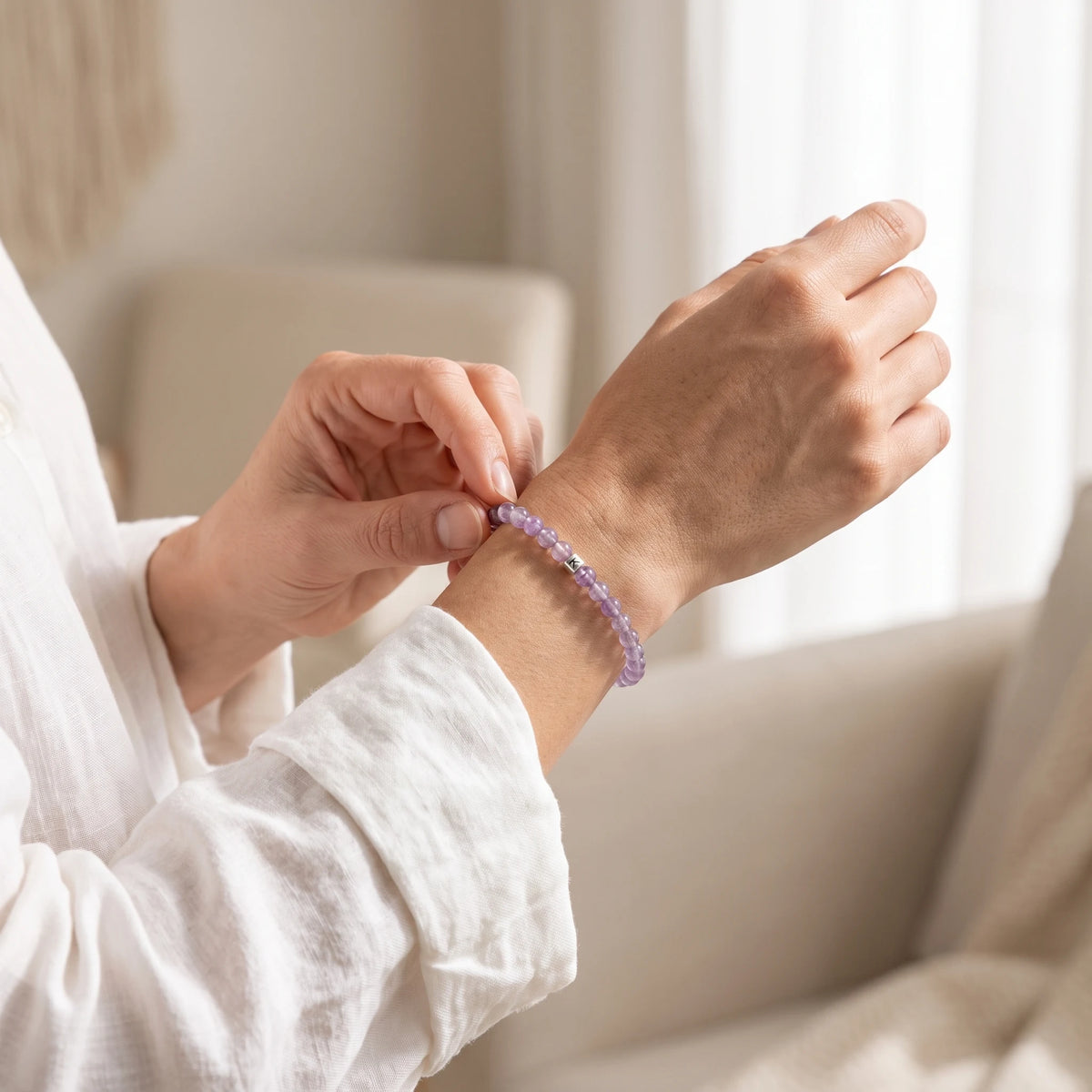 Mini Bracelet en Amethyste Energie - image 4