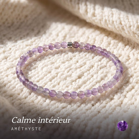 Mini Bracelet en Améthyste "Energie"