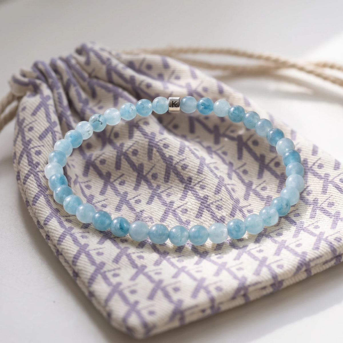 Mini Bracelet en Aigue-Marine "Energie" - image 2