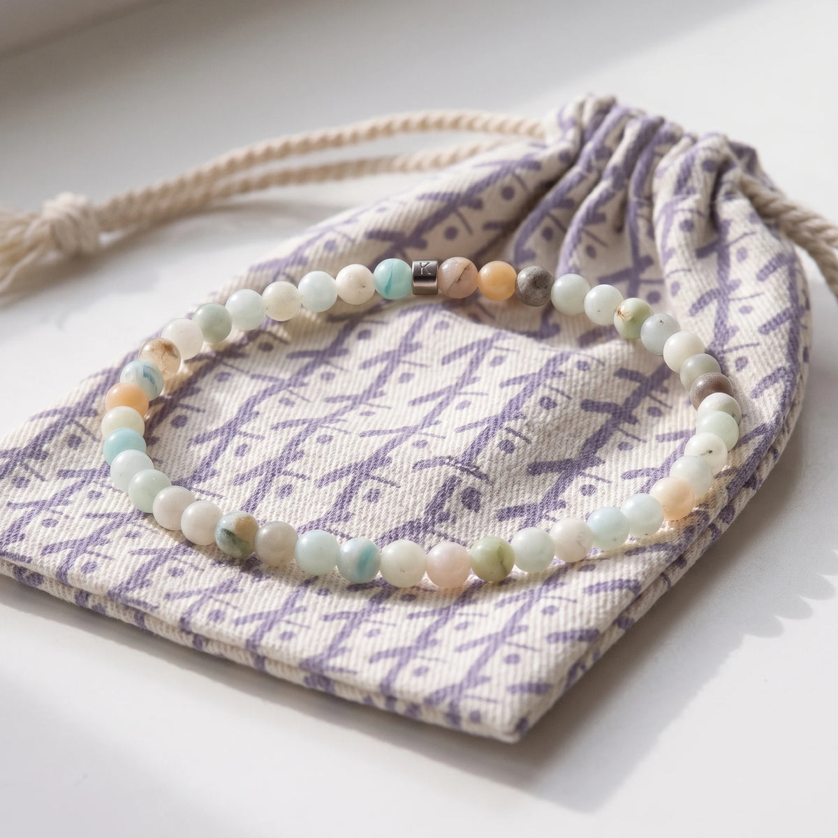 Mini Bracelet en Amazonite "Energie" - image 2