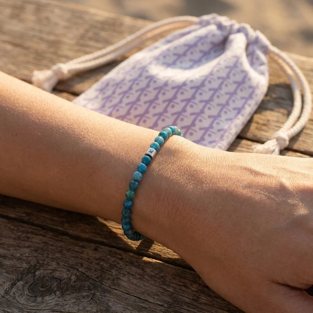 Mini Bracelet en Apatite "Energie" - image 3