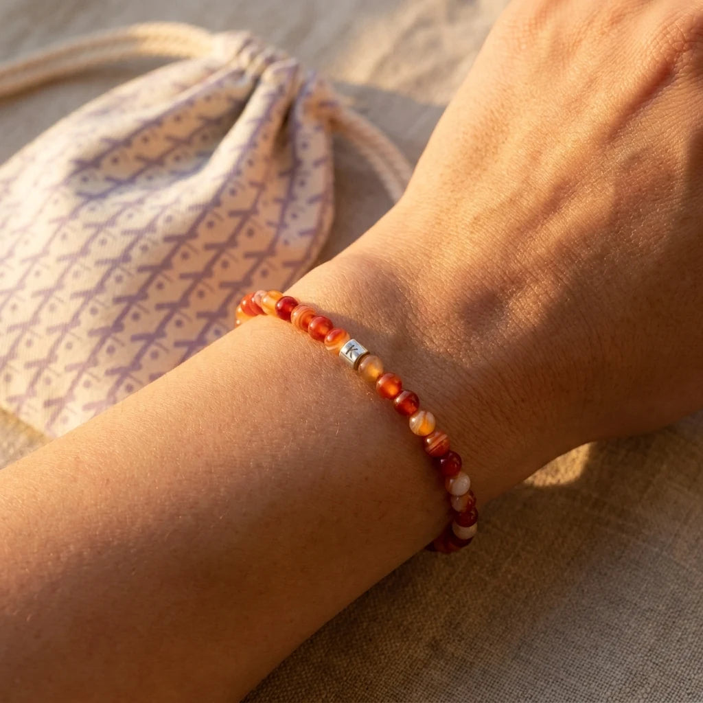 Mini Bracelet en Cornaline "Energie" - image 3