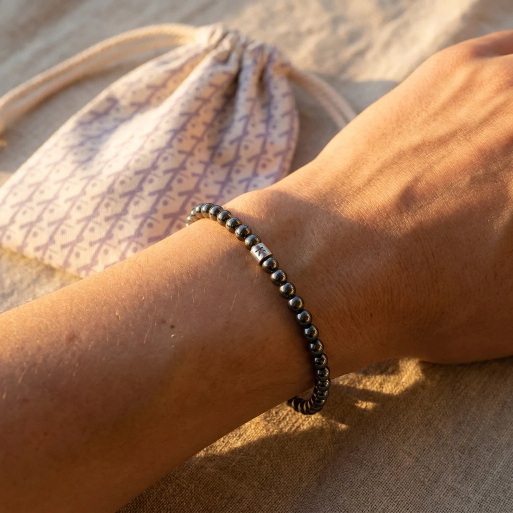Mini Bracelet en Hématite "Energie" - image 3