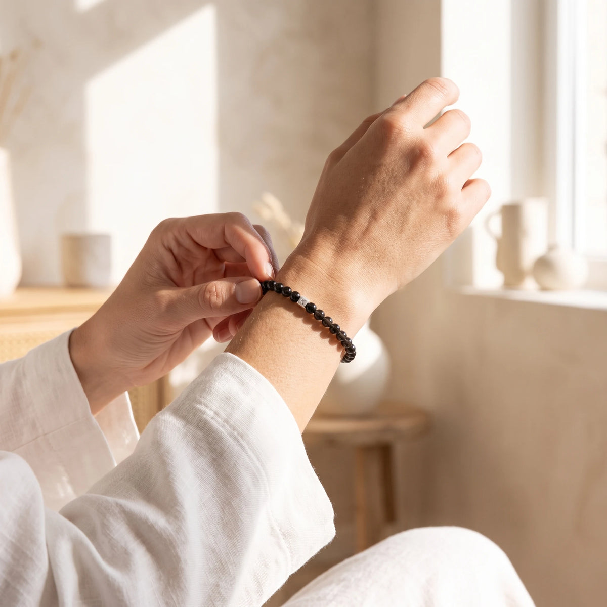 Mini Bracelet en Obsidienne Energie - image 4