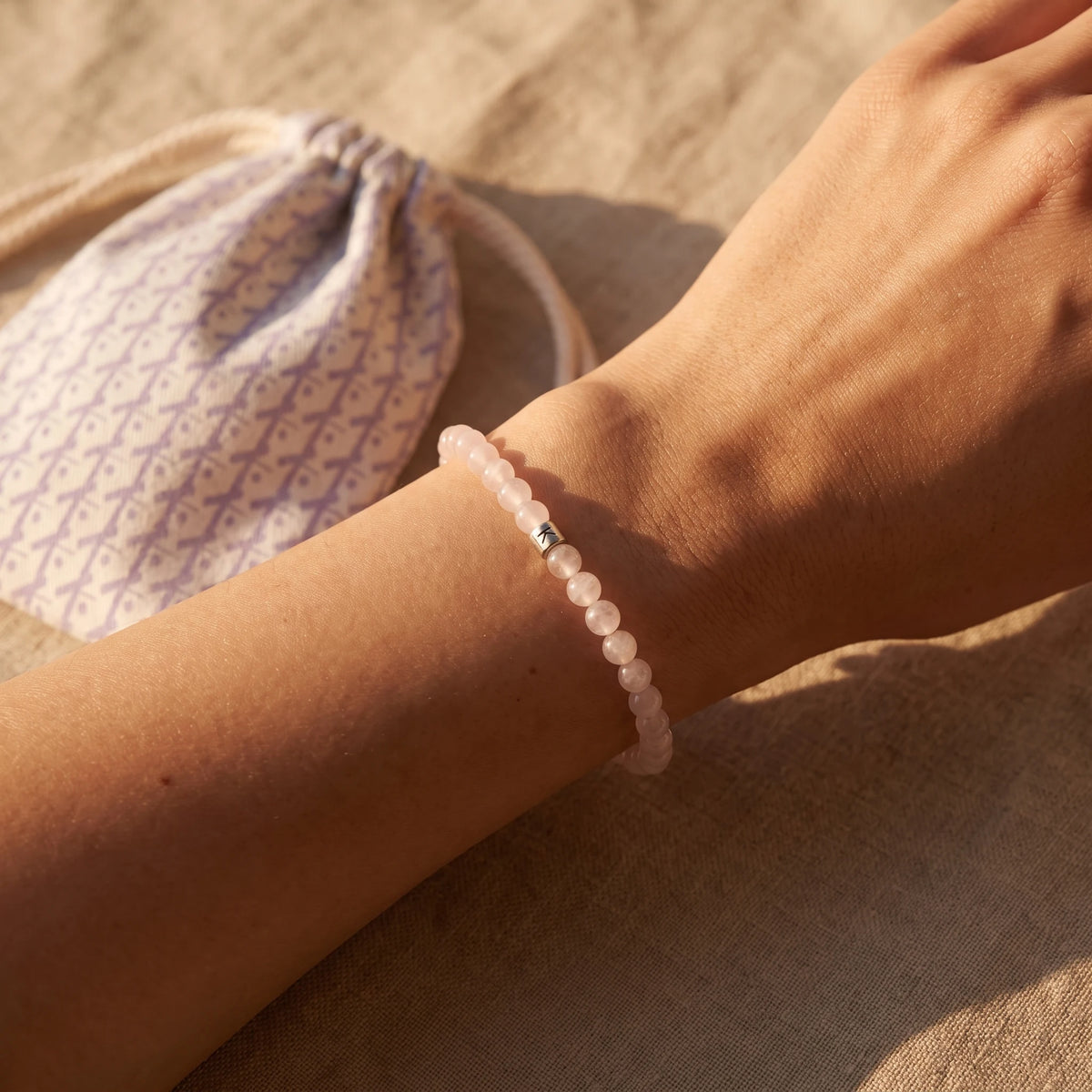 Mini Bracelet en Quartz Rose "Energie" - image 3