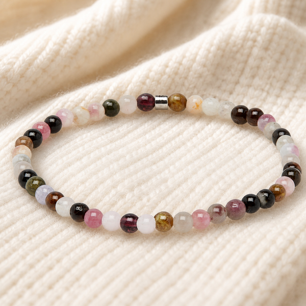Mini Bracelet en Tourmaline Multicolore "Energie"