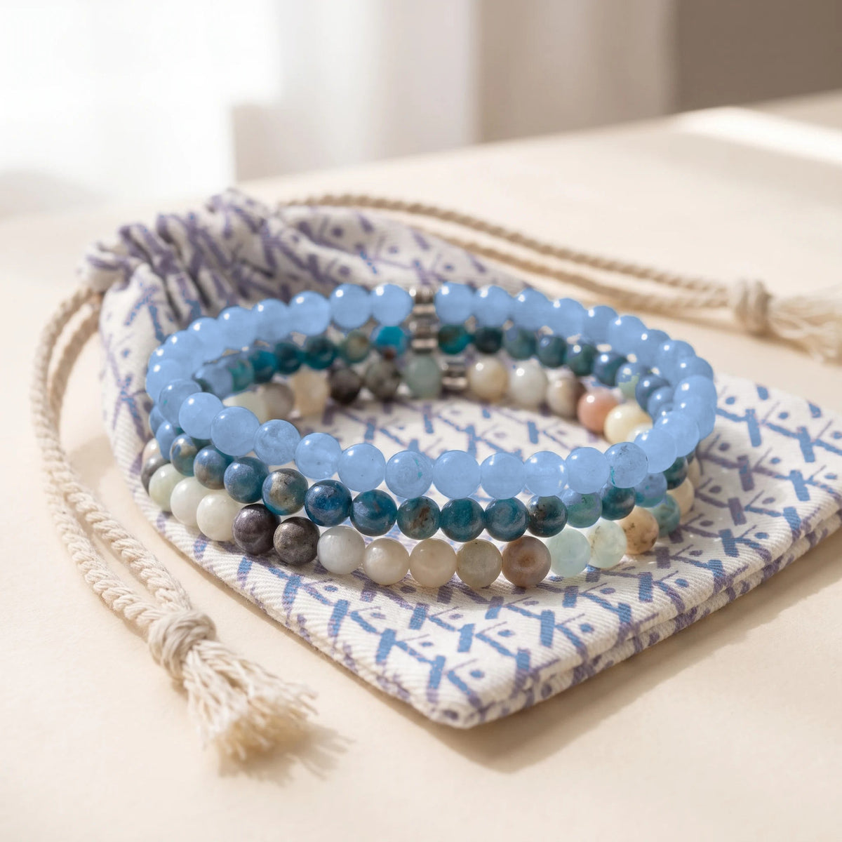 Set de 3 Mini Bracelets Communication - pochette