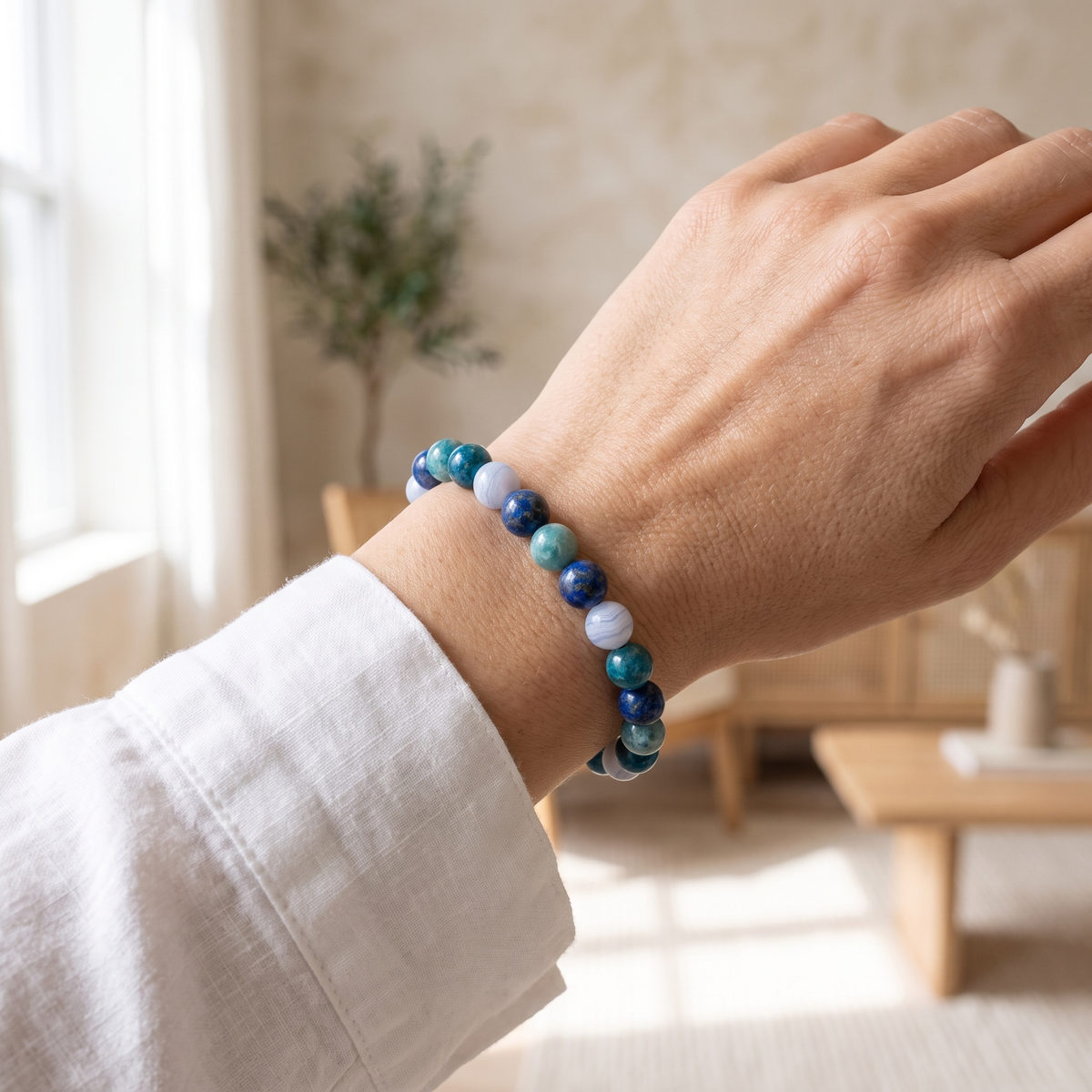 Bracelet Paix Mentale - lin - image 4