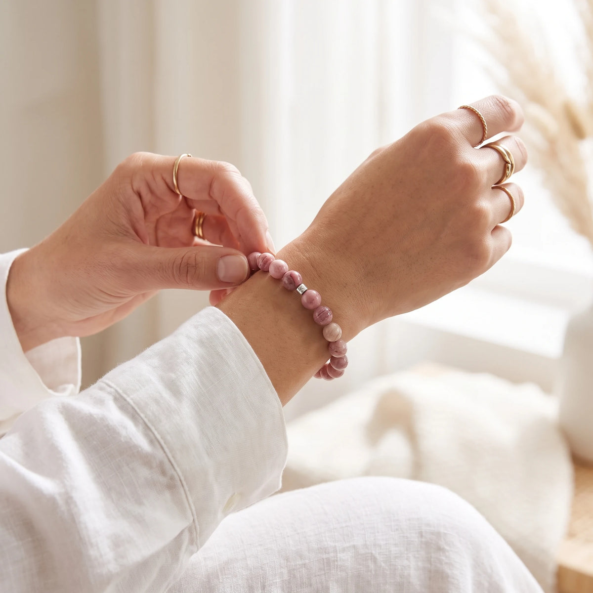 Bracelet en Rhodonite Energie - image 4