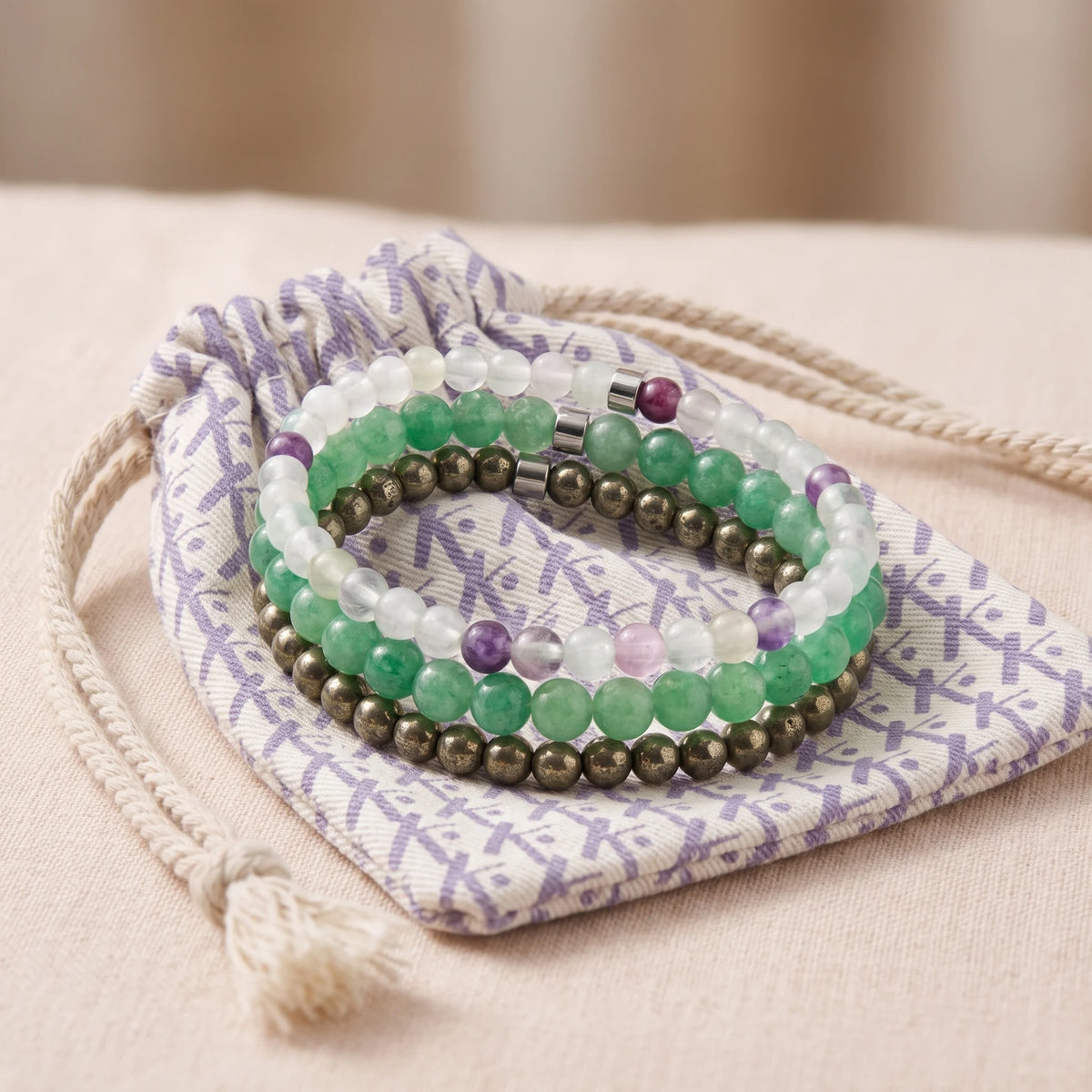 Set de 3 Mini Bracelets "Abondance" - image 2