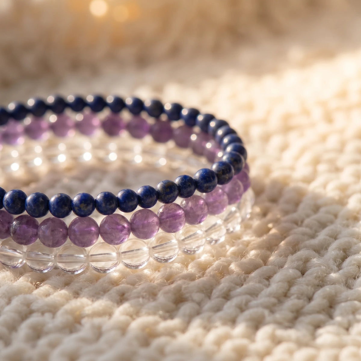 Set de 3 Mini Bracelets Divination - macro dore - image 5