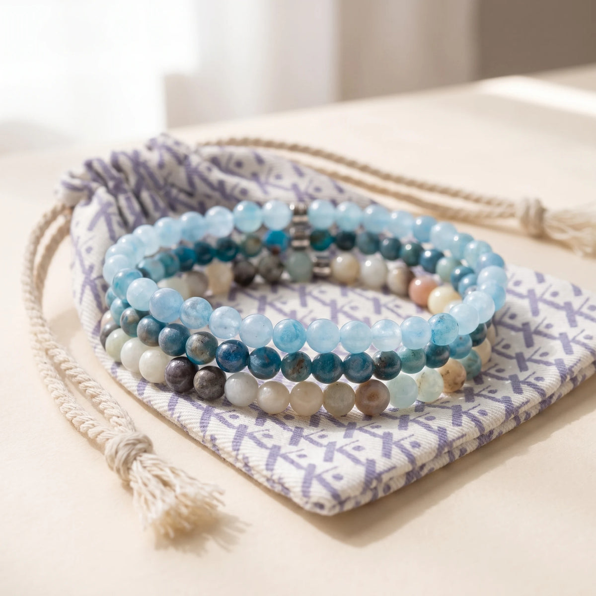 Set de 3 Mini Bracelets Communication - pochette