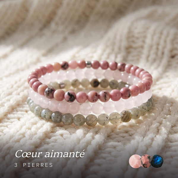 Set de 3 Mini Bracelets "Amour"