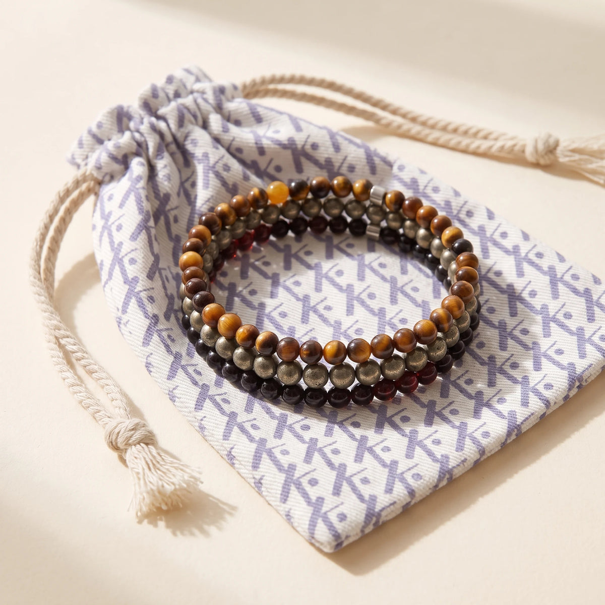 Set de 3 Mini Bracelets Confiance - pochette