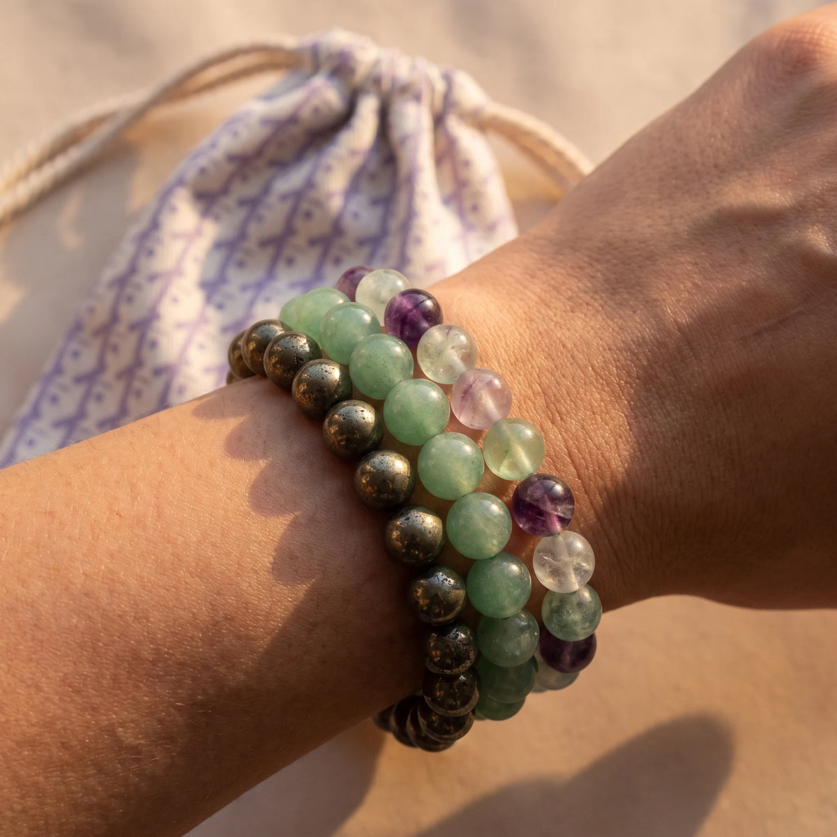 Triple Bracelets Énergie "Abondance" - image 3