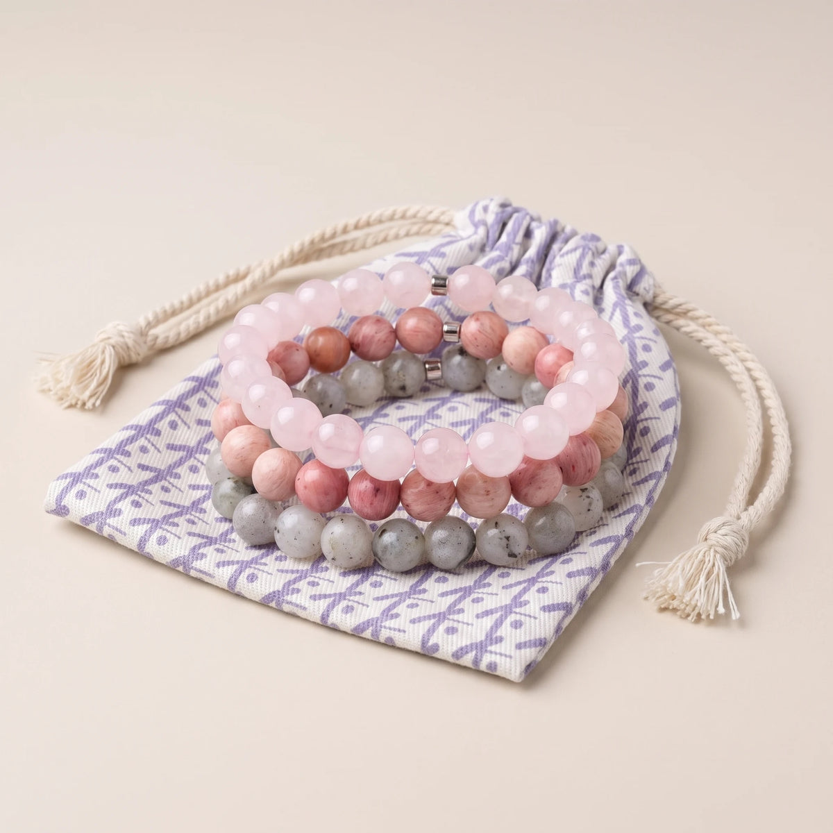 Triple Bracelets Énergie "Amour" - image 2