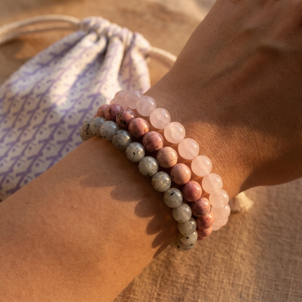 Triple Bracelets Énergie "Amour" - image 3
