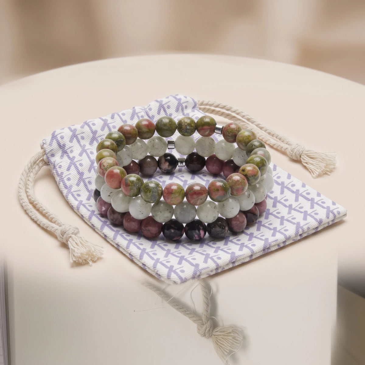 Triple Bracelets Énergie "Guérison du Coeur" - image 2