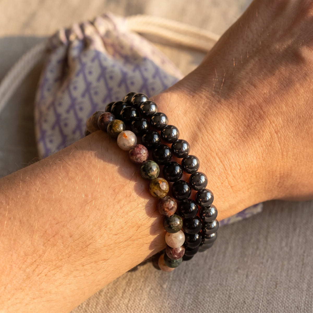 Triple Bracelets Énergie "Sécurité" - image 3