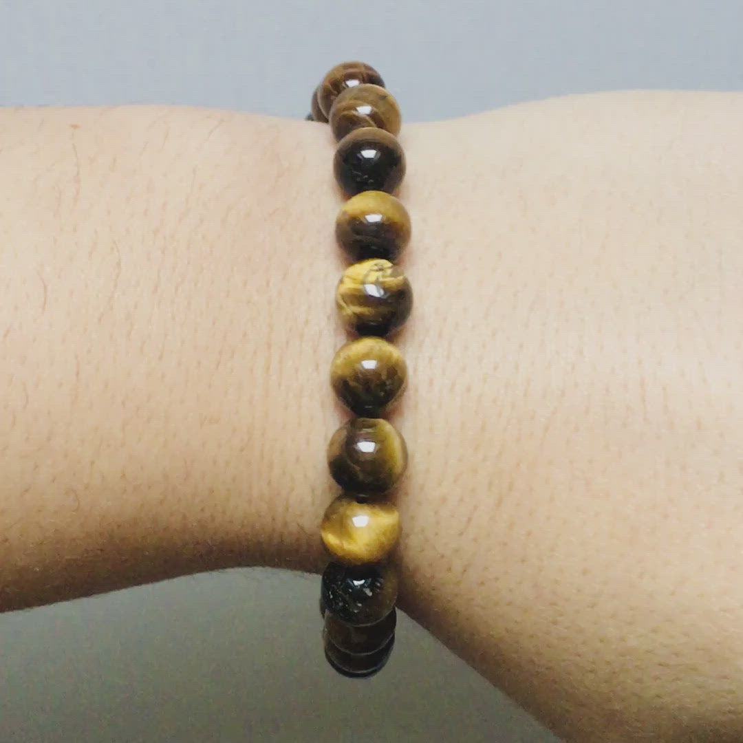 Bracelet en Oeil de Tigre "Energie"