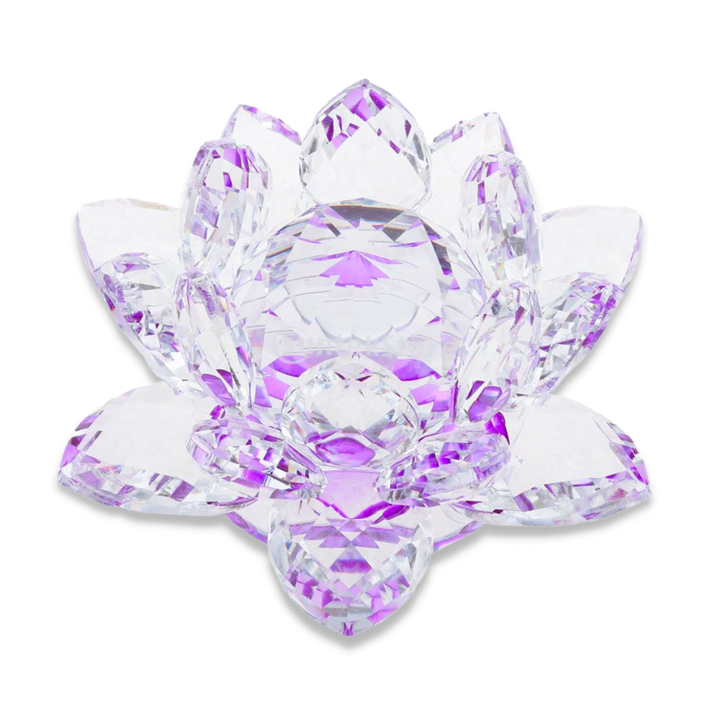 Fleur de Lotus en Cristal "Feng Shui" - Karma Yoga Shop