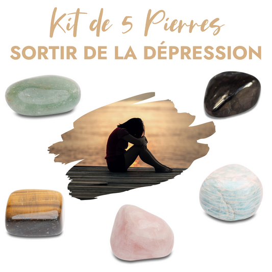 Kit de 5 pierres “Sortir de la Dépression” - Karma Yoga Shop