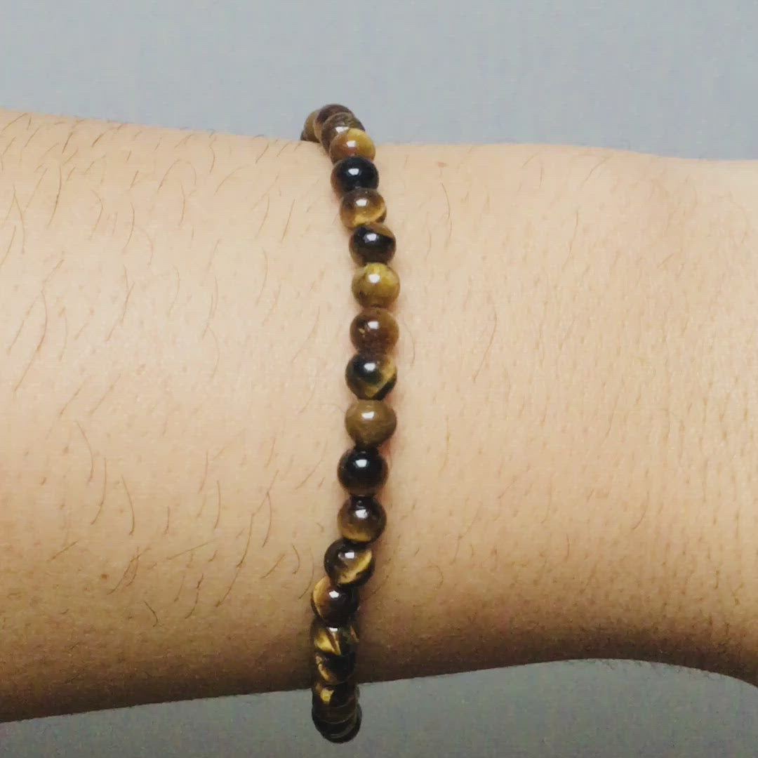 Mini Bracelet en Oeil de Tigre "Energie"