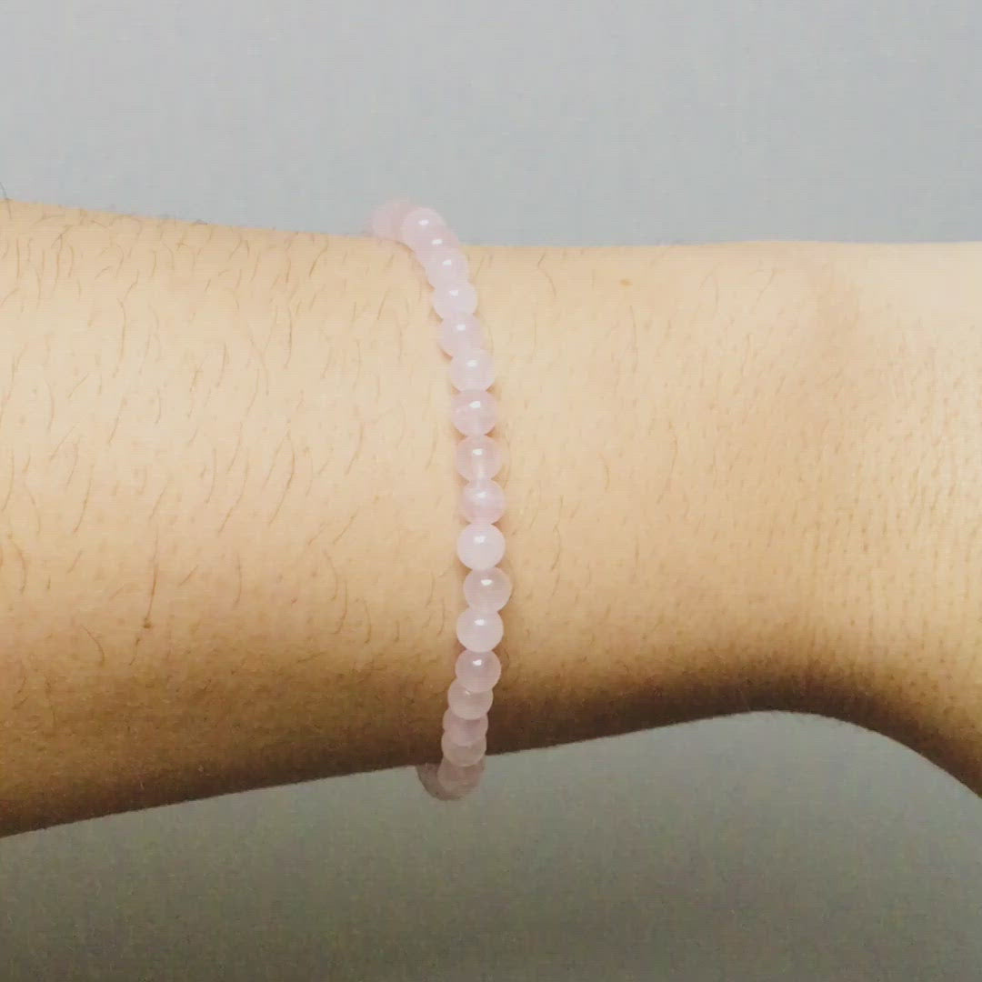 Mini Bracelet en Quartz Rose "Energie"