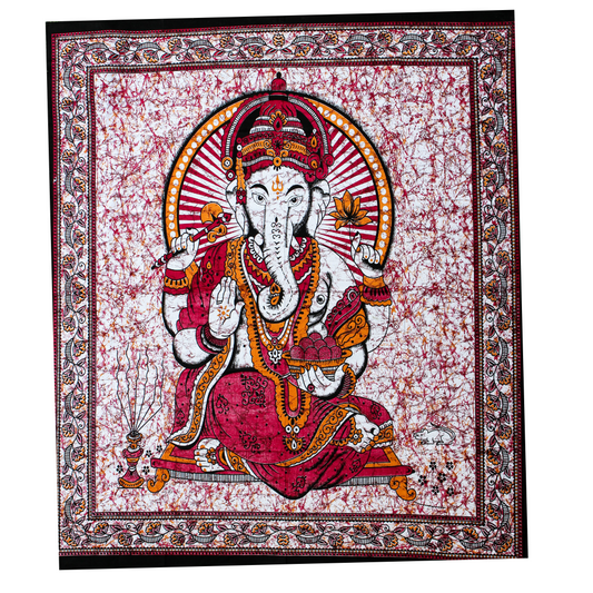 Tenture murale en coton "Protection de Ganesh"