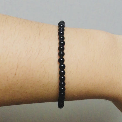 Mini Bracelet "Energie" en Obsidienne