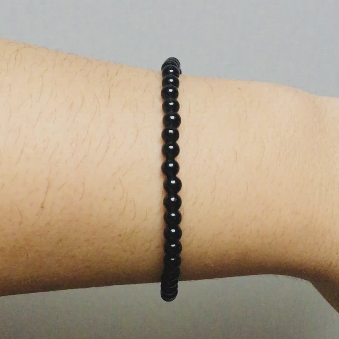 Mini Bracelet en Obsidienne "Energie"