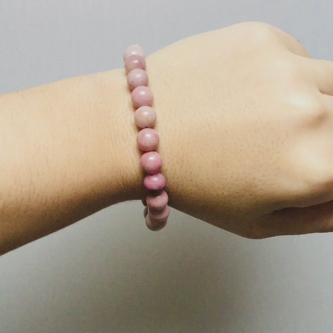 Bracelet en Rhodonite "Energie"
