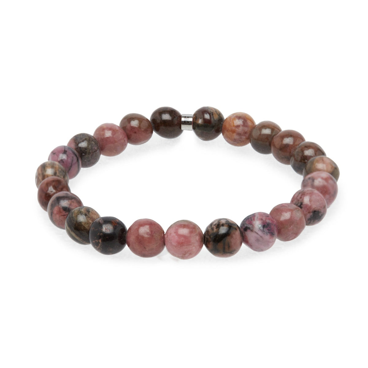 Bracelet "Energie" en Rhodonite foncée - Karma Yoga Shop