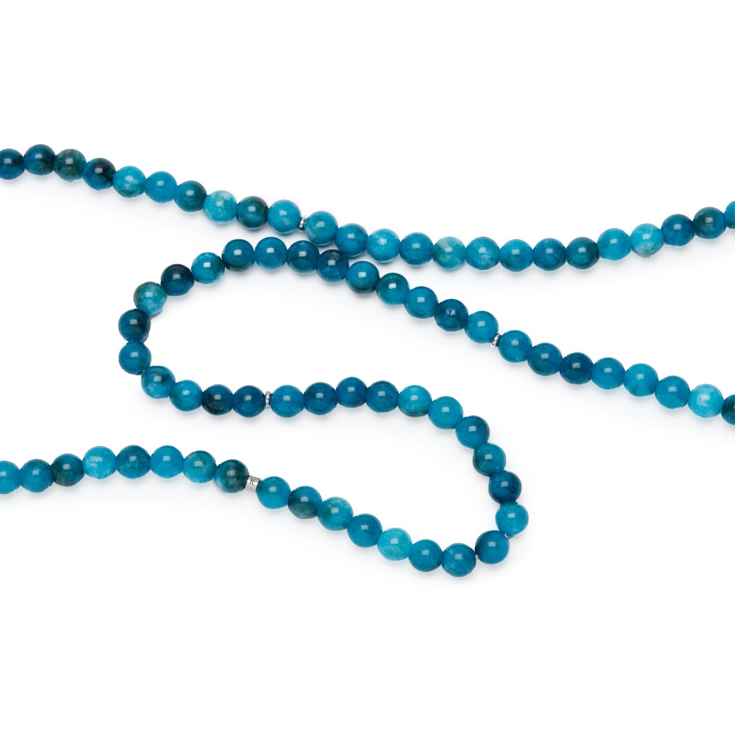 Bracelet Mala "Révélation" de 108 perles en Apatite - Karma Yoga Shop