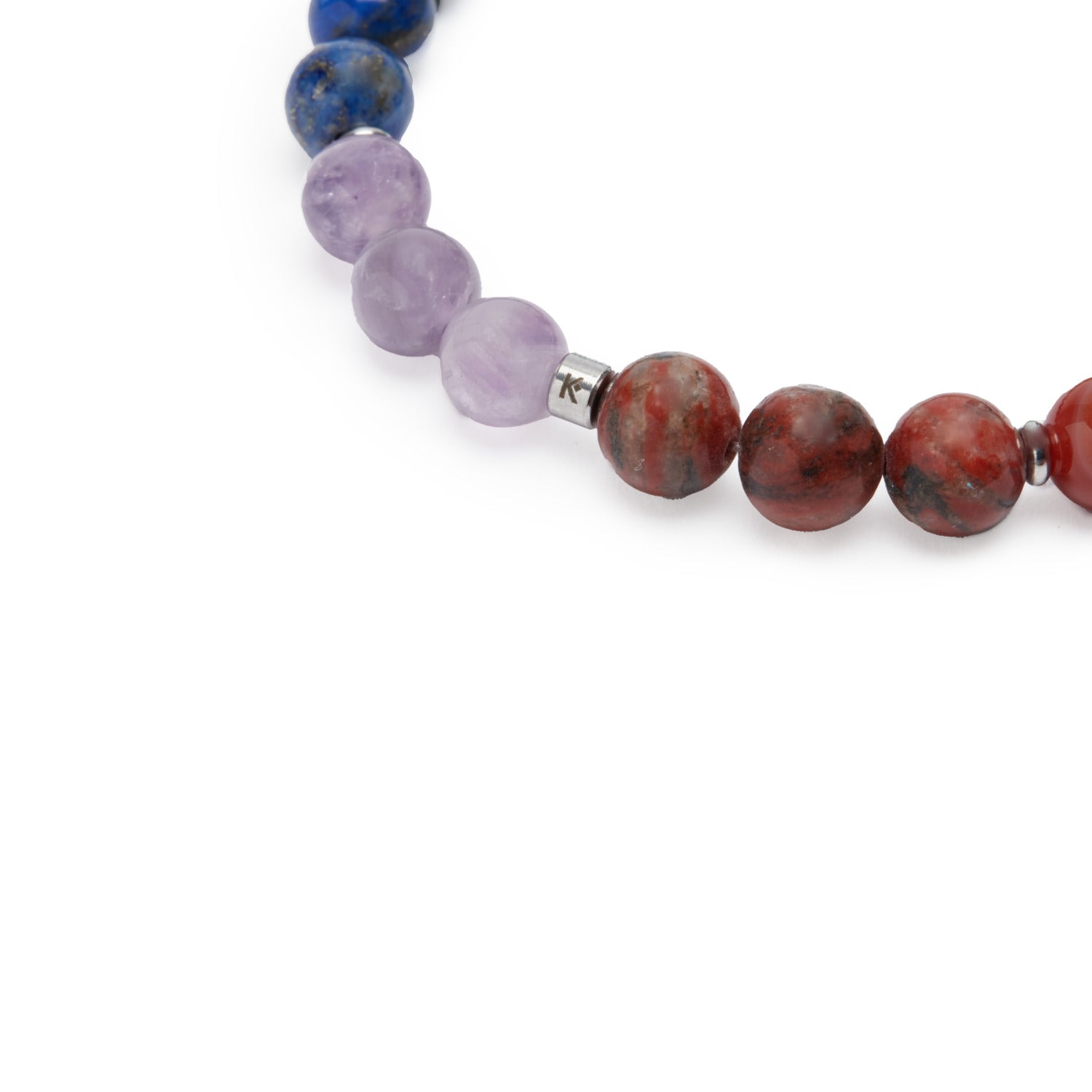 Bracelet "7 Chakras" Triple en Pierres Naturelles - Karma Yoga Shop
