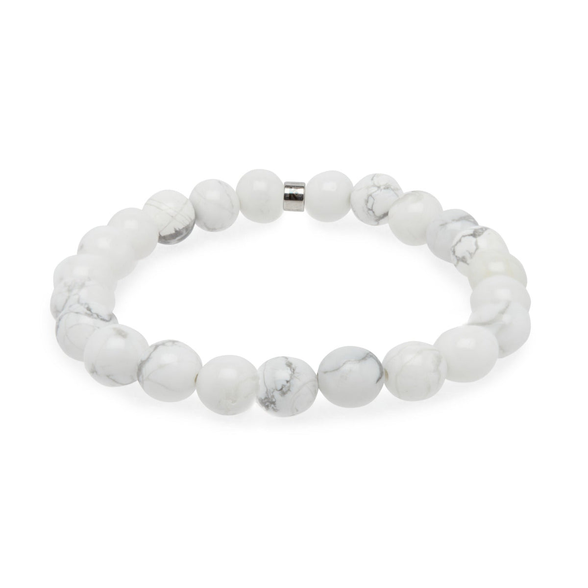 Bracelet "Energie" en Howlite Blanche - Karma Yoga Shop