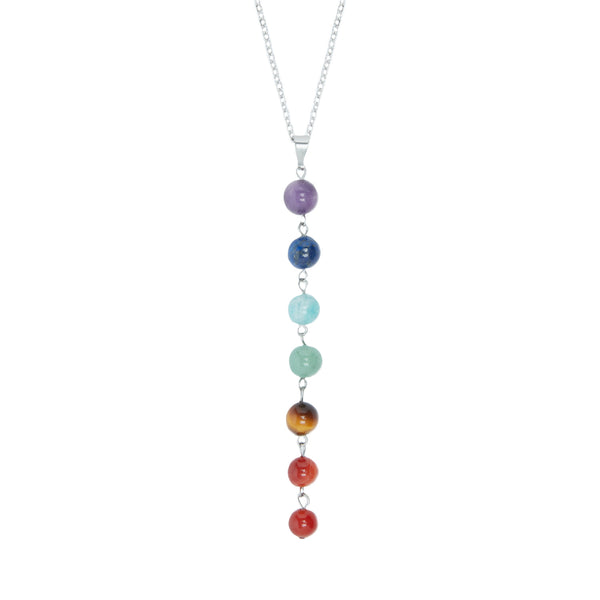 Collier "Perles des 7 Chakras"
