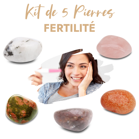 Kit de 5 pierres “Fertilité” - Karma Yoga Shop