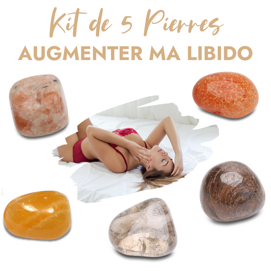 Kit de 5 pierres “Augmenter ma libido” - Karma Yoga Shop