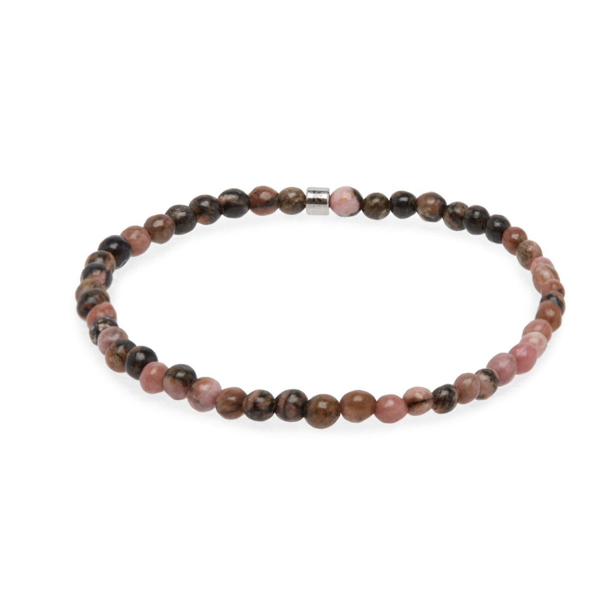 Mini Bracelet "Energie" en Rhodonite foncée - Karma Yoga Shop
